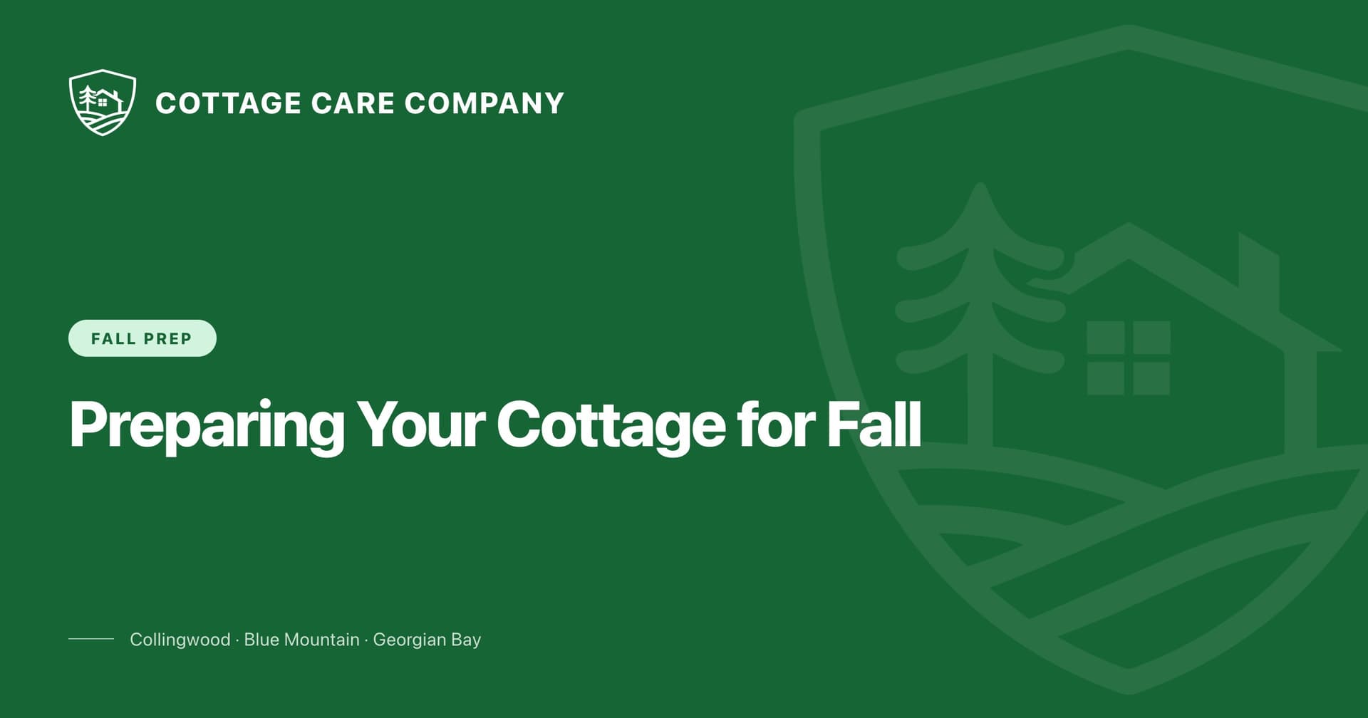 August Cottage Prep: Book Fall Trades Now, Cottage Care Company blog