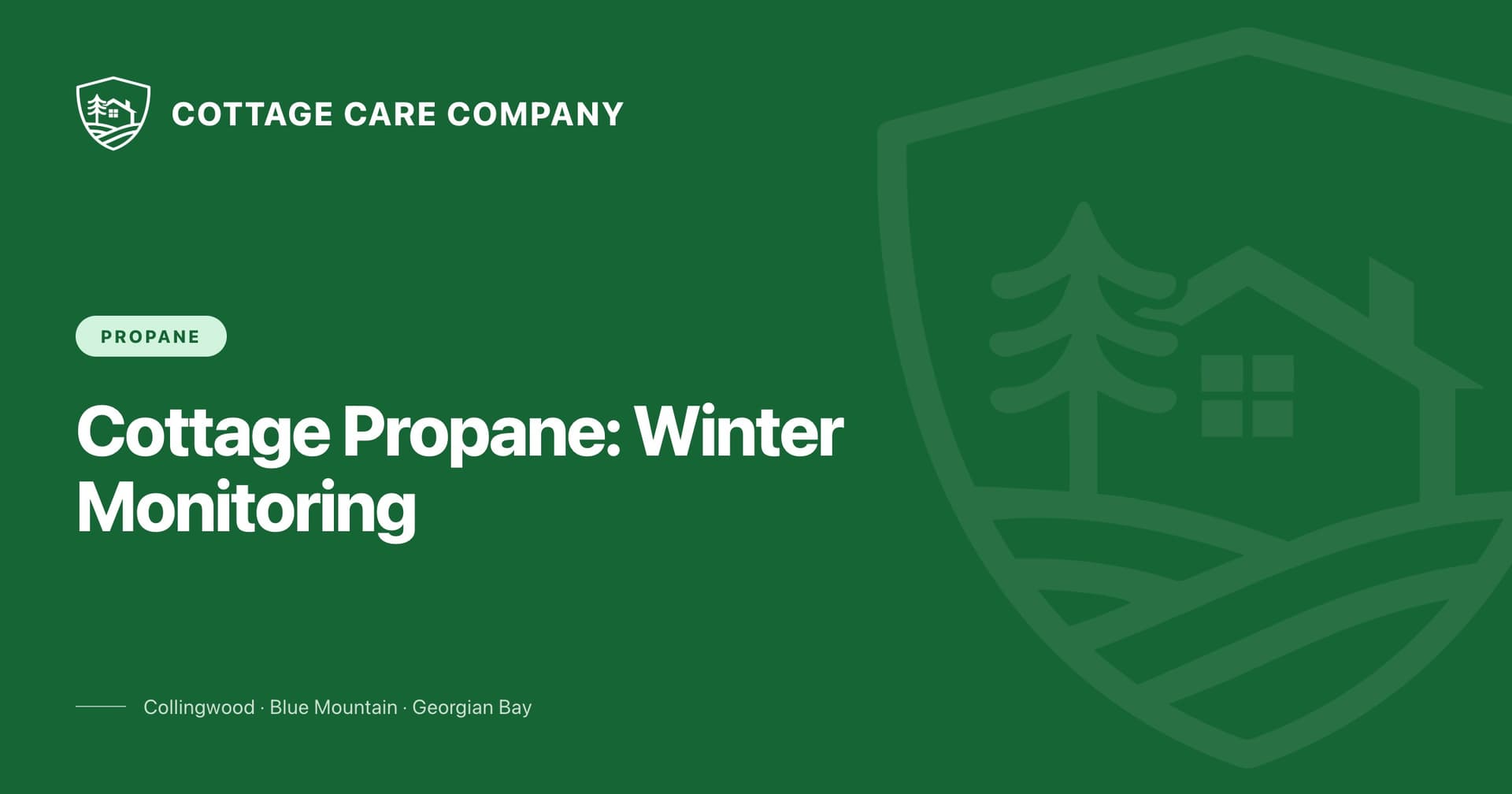 Cottage Propane: Winter Monitoring, Tank Checks, and Preventing Freeze-Ups — Cottage Care Company blog